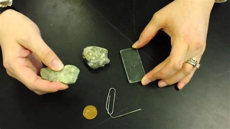 testing rock hardness with a knife|diy mineral hardness test.